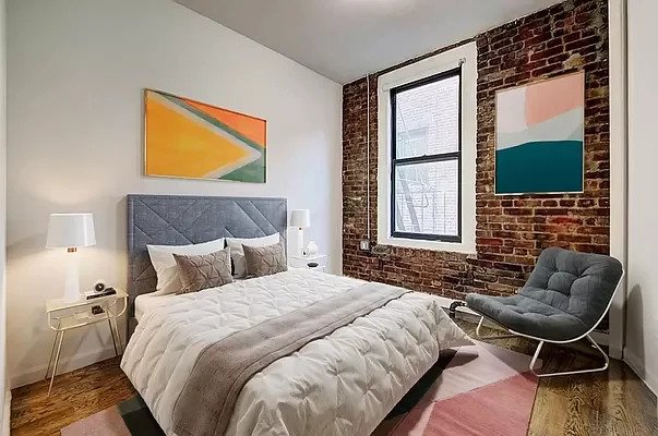 Manhattan bedroom with windows