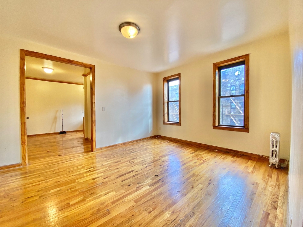 Brooklyn living room with two windows