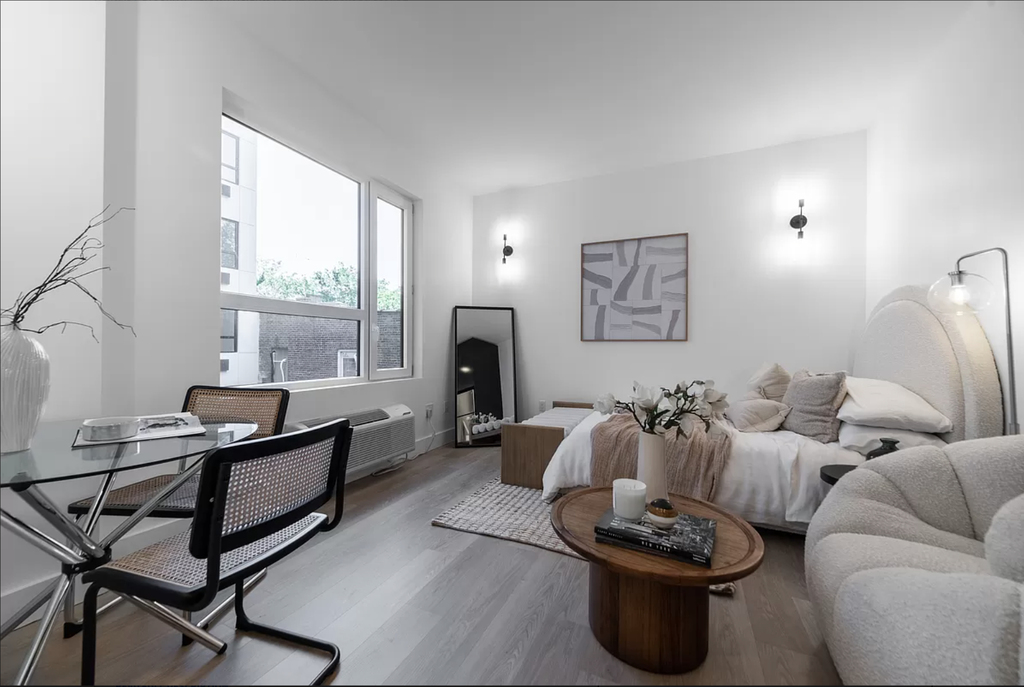 Modern Brooklyn studio with an oversized window
