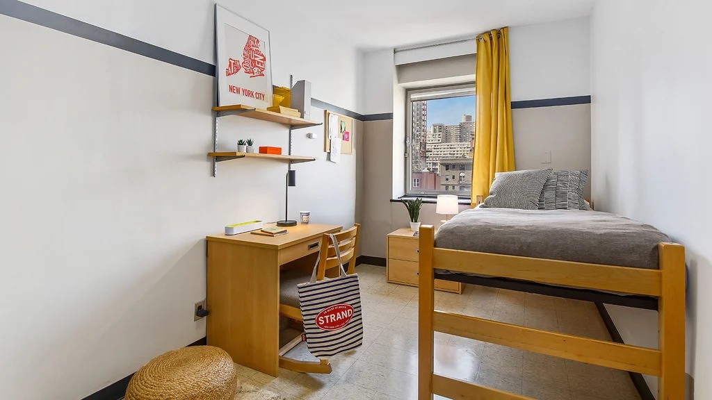 Manhattan bedroom with a window