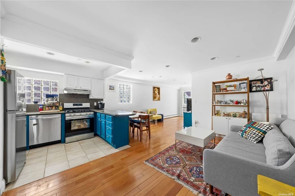 Queens living room and kitchen