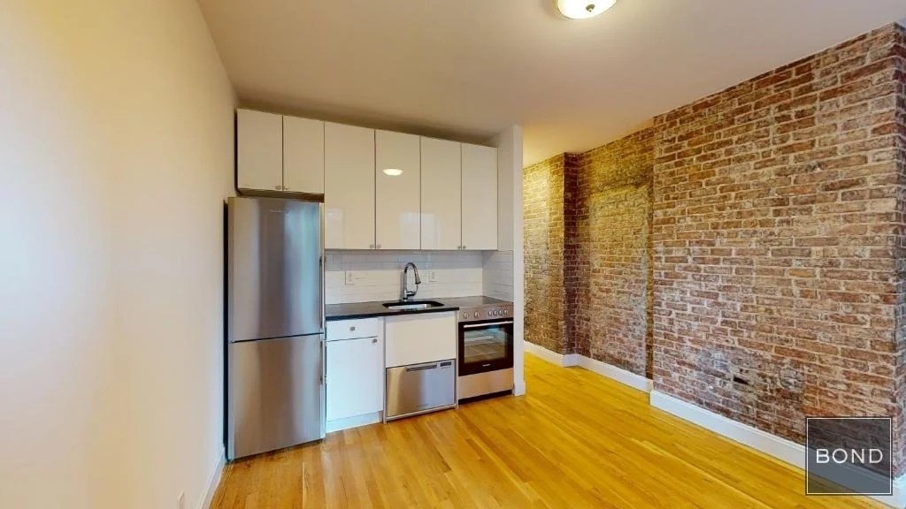 Apartment with exposed brick