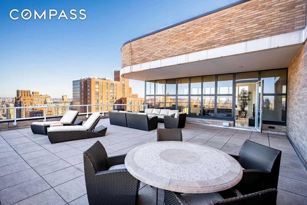 Private outdoor terrace with seating