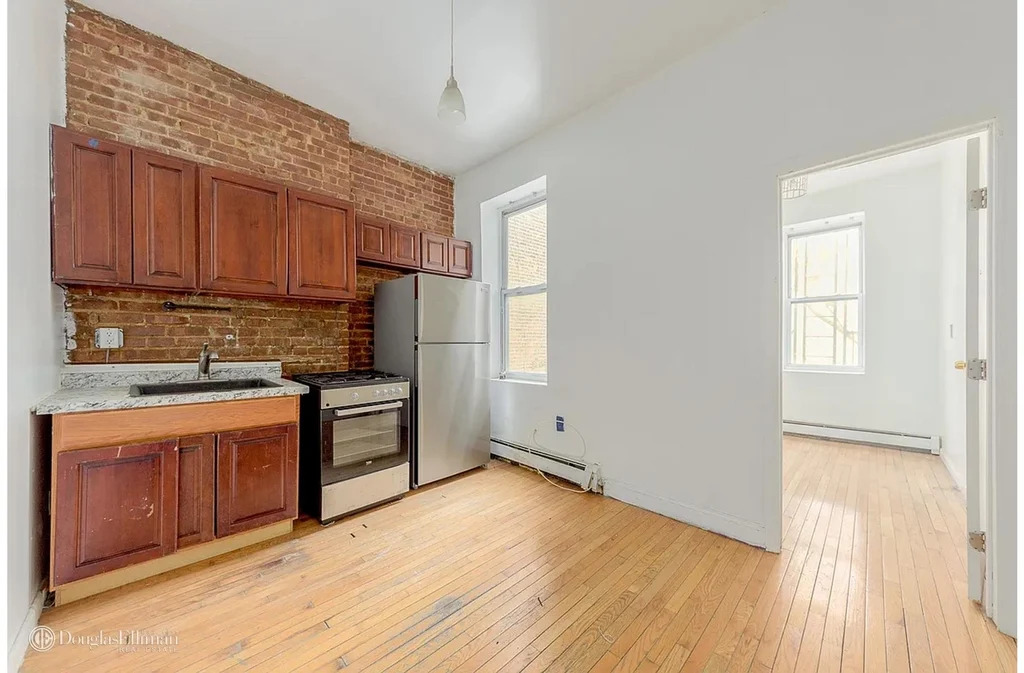 Brooklyn kitchen with exposed brick