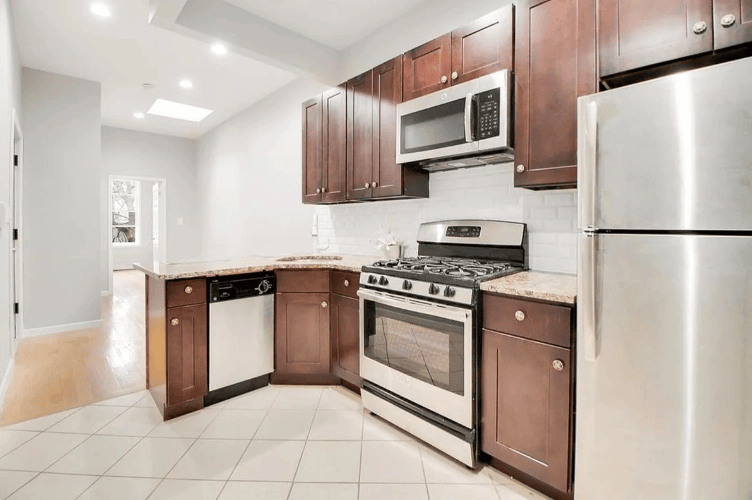 Clean Queens apartment kitchen in September 2025