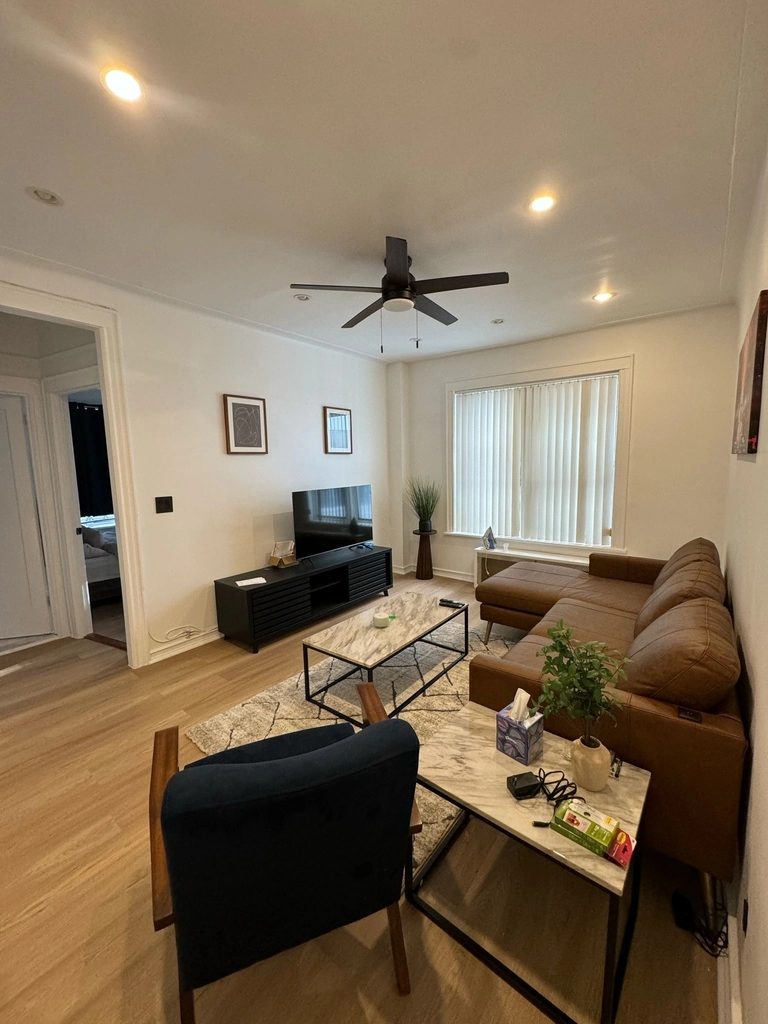 Flatbush one bedroom with ceiling fan in December of 2025