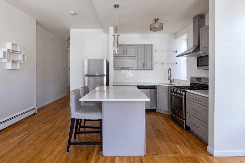 Harlem apartment with open kitchen layout in January of 2026