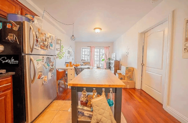 Bushwick one bedroom unit with laundry in unit in February of 2026