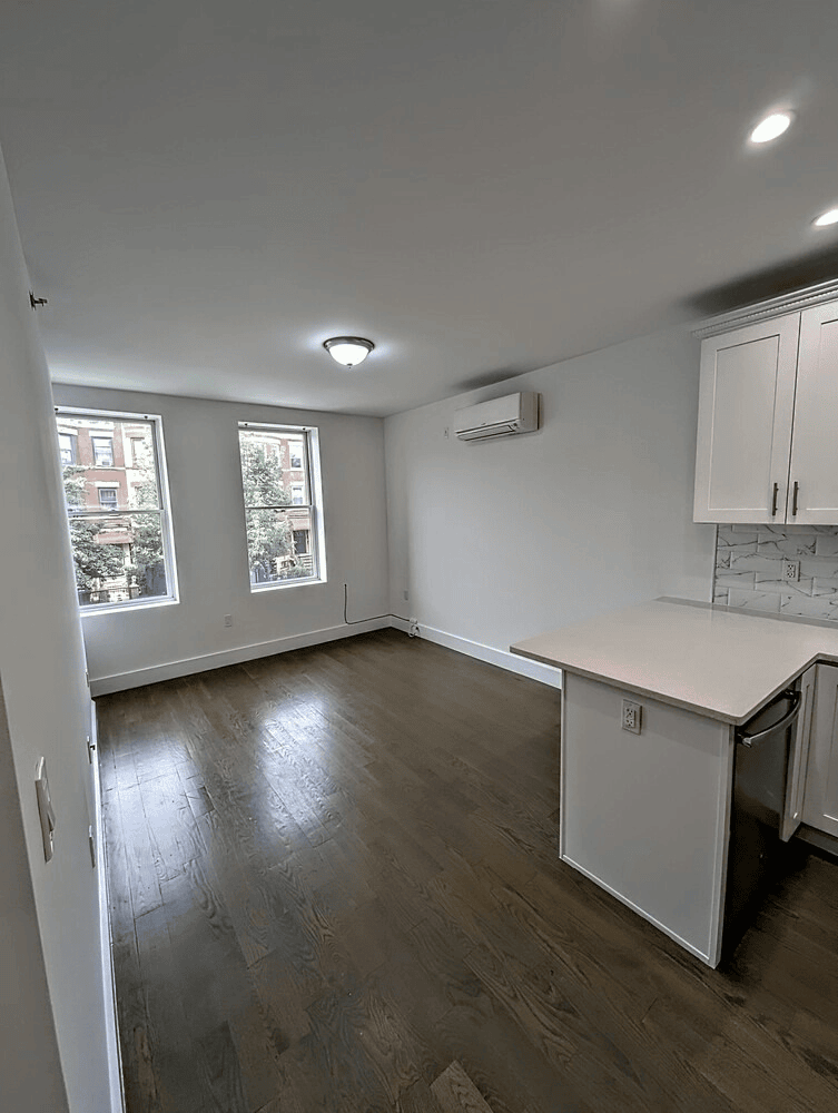 Flatbush unit with washer dryer in unit in February of 2026