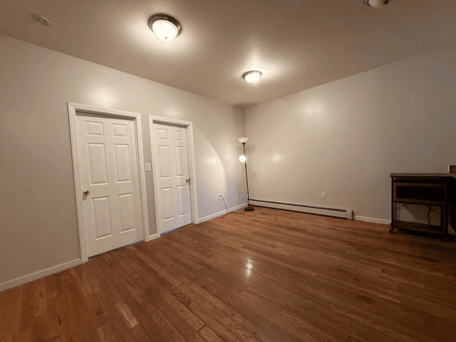 Second floor walk-up apartment in East New York in May of 2026