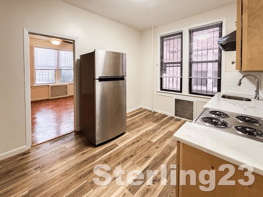 Astoria studio with an updated kitchen in June of 2026