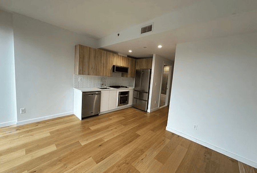 Astoria one bedroom apartment in new development in June of 2026