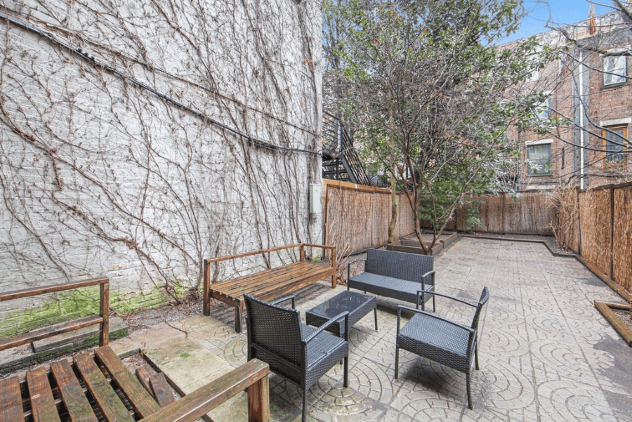 Harlem apartment with a huge backyard in July of 2026