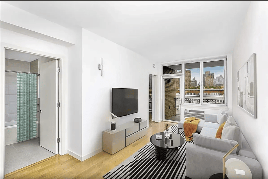 Harlem apartment with private balcony in July of 2026