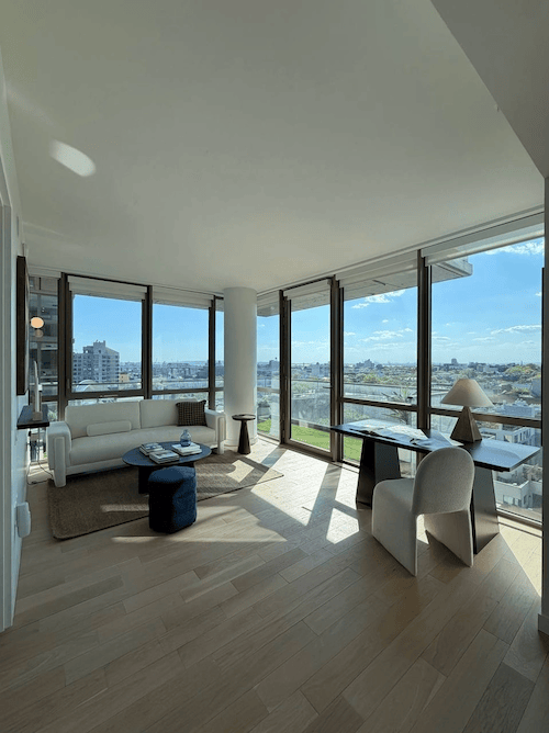 One bedroom Gowanus apartment with washer and dryer in unit in July of 2026