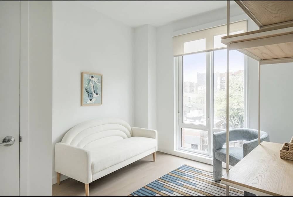 Crown Heights unit with private balcony in August of 2026