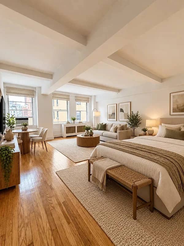 Murray Hill studio apartment with high ceilings in November of 2026