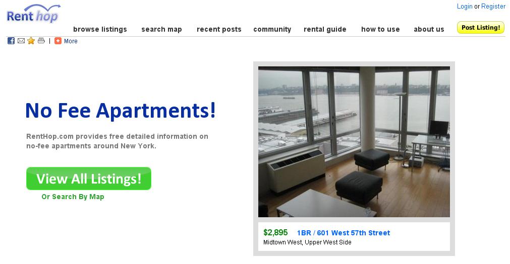 Apartment rentals makeover on RentHop listing platform