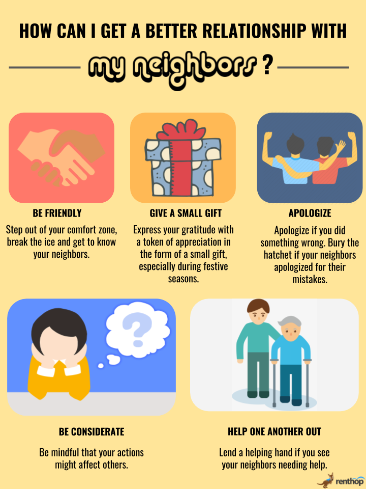 How can I get a better relationship with my neighbors? Real Estate