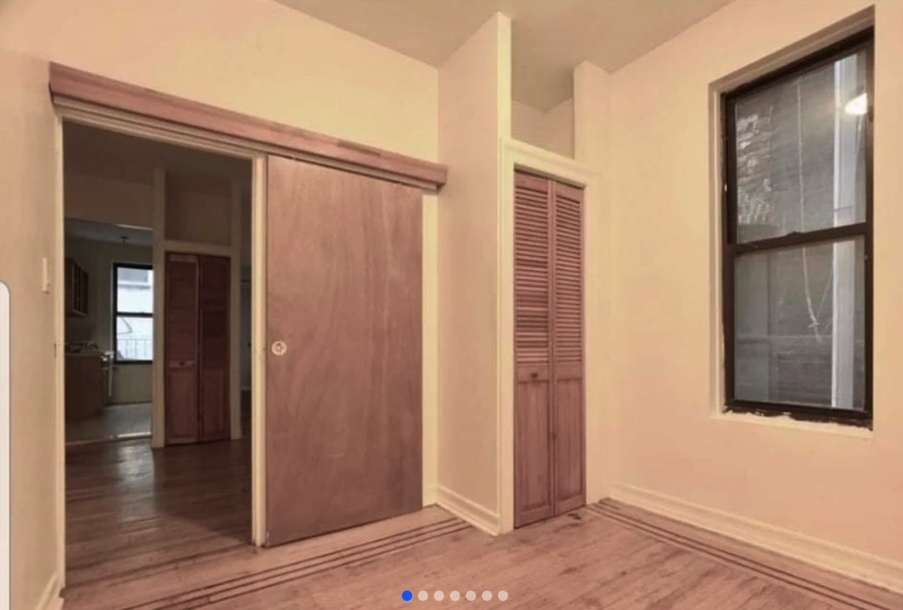 apartment photo of one bedroom space with closets