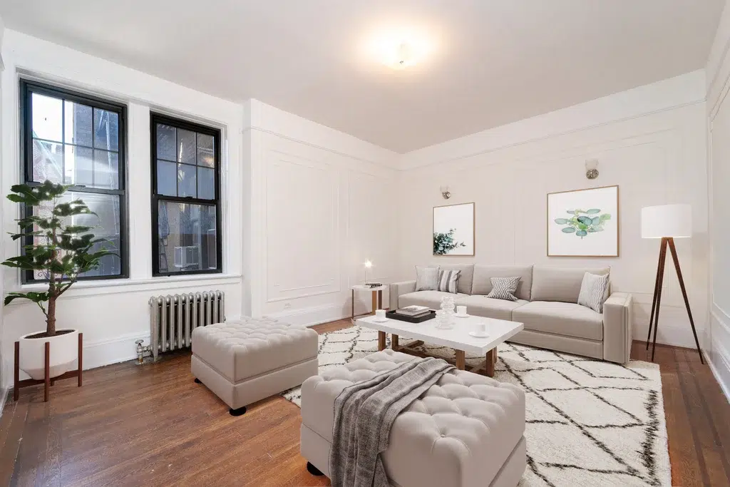 apartment listing photo of living room furnished
