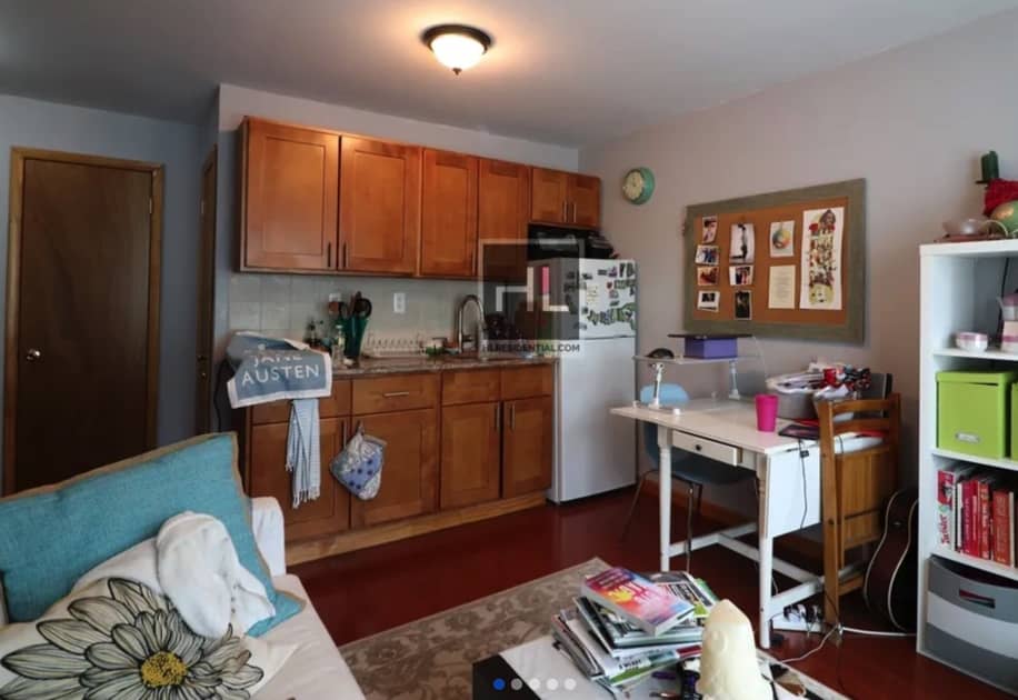 furnished apartment and kitchen