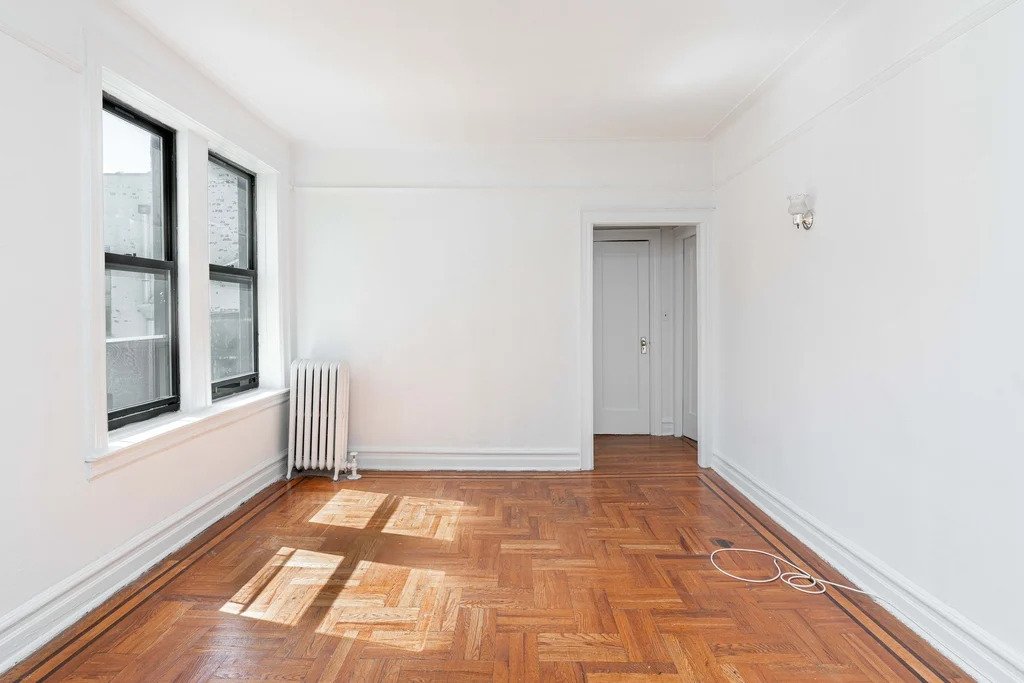 photo of an empty living room space
