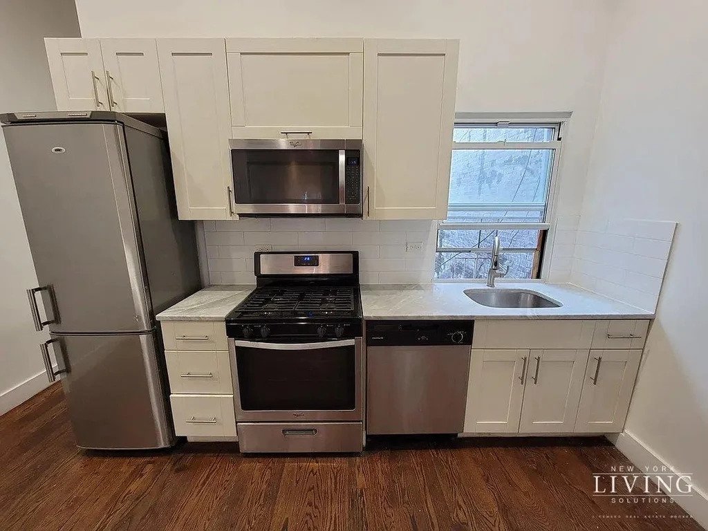 kitchen area with stainless steel appliances