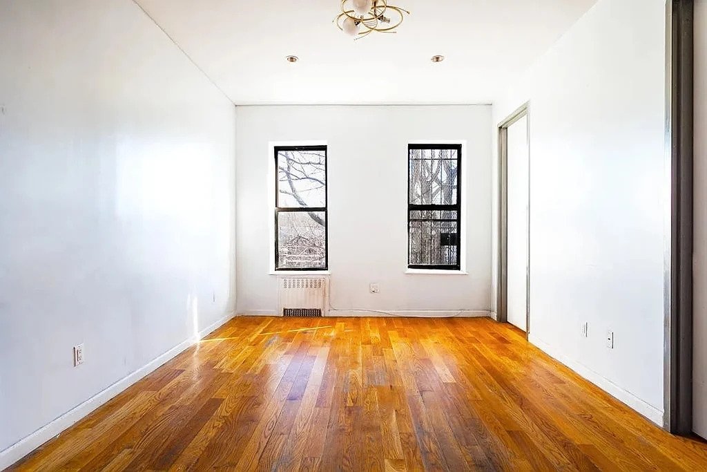 bedroom with two windows