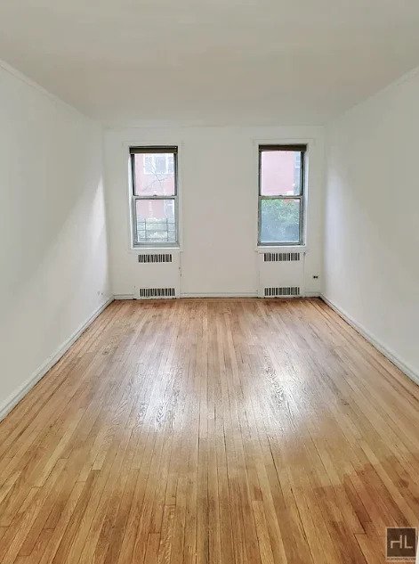 large room with windows