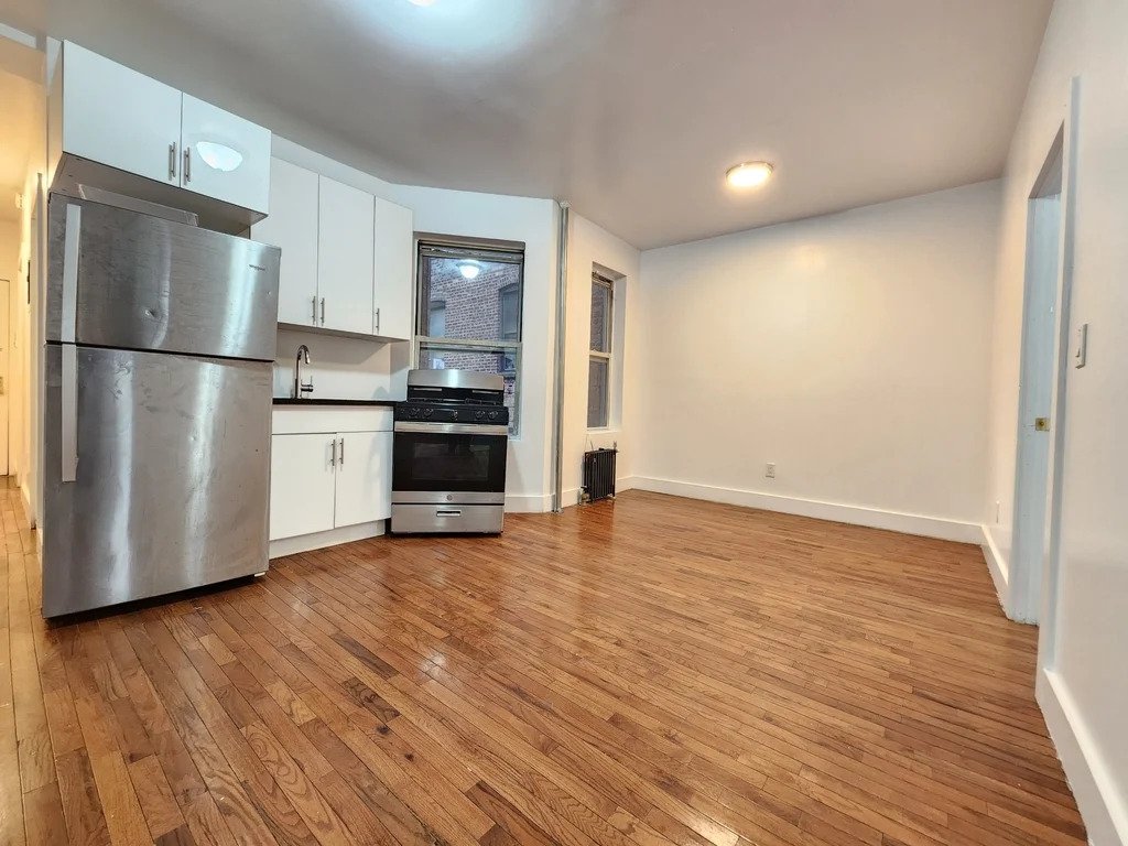 Living room and kitchen area