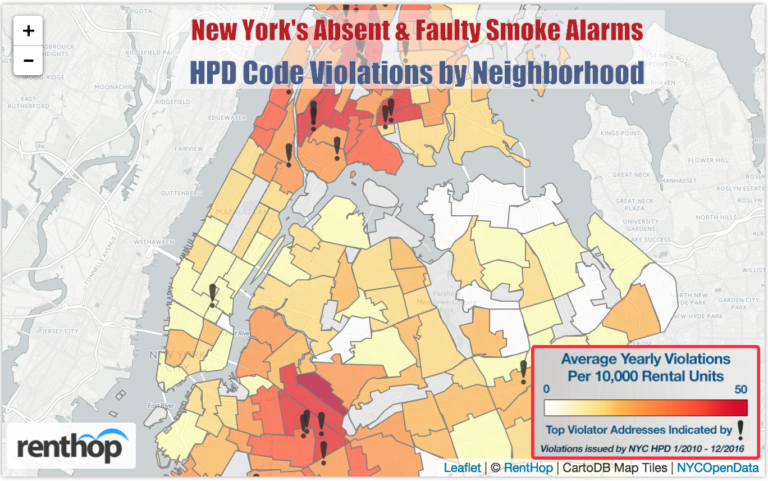 Bushwick Leads in Smoke Detector Violations – Seeing Improvements in 2016