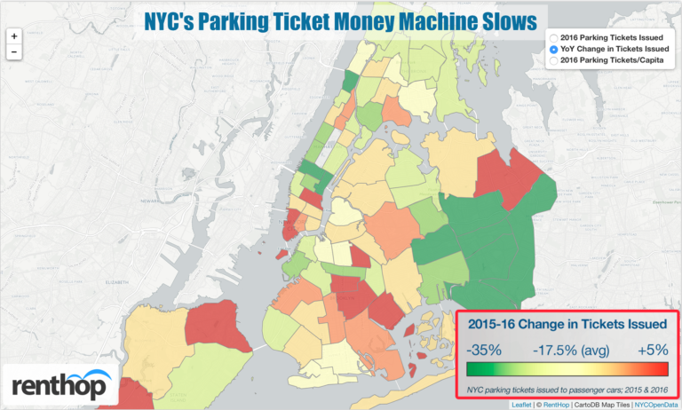 NYC Parking Tickets Down Sharply in 2016 – Upper East Side Leads in Tickets Again