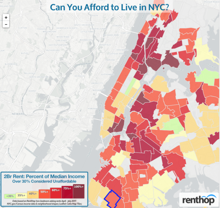 New York Has Less Affordable Neighborhoods Than Other Major US Cities
