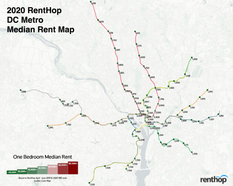 Rents are Dropping at 46% of DC Metro Stops, Including McPherson Sq & Dupont Circle