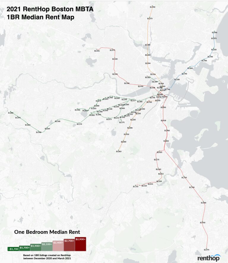Live Near the T? Boston 1BR Rents Plummet At 105 Stops